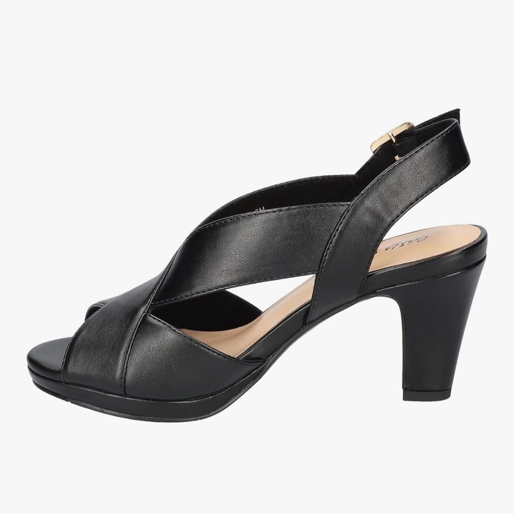 Easy Street Christy Black Elegant Black Slingback Heels Size 11 New in Box - Picture 2 of 6